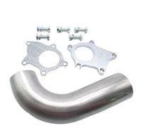 Car Stainless Steel Exhaust Pipe Car Universal T3/T4 T04E 5 Bolt Flange Stainless Steel 2.5" Inch 63mm Turbo Exhaust Downpipe Dump Pipe Gasket Car Exhaust Pipe