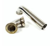 Car Stainless Steel Exhaust Pipe Dump Tube Elbow Pip 44mm External Wastegate Inlet Outlet Adaptore For MVR44 Car Pipe Exhaust