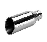 Car Stainless Steel Exhaust Pipe Universal 3 Inch Inlet 5 Inch Outlet Exhaust Tip 12inch Length Tailpipe Car Straight Exhaust Tail Throat Tailpipe