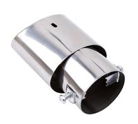 Car Stainless Steel Exhaust Pipe Universal Car Rear Round Exhaust Pipe Tail Muffler Tip Stainless Steel Automobile Muffler Tip Replacement(Direct)