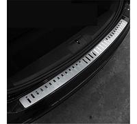 Car Stainless Steel Rear Bumper, for Volkswagen VW Sharan Boot Door Sill Stickers Protective Plate Tail Trim Guard Cover Styling Decorative Strips Accessories,A