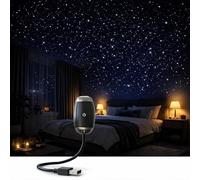 Car Starry Sky Projection Lamp, USB Starry Sky Projector with Flexible Gooseneck and Rotating Focus Ring, Saturn Projector Night Light, Wide-Angle Star Projector Light for Bedroom, Car, Gift (D)