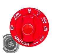 Car Start Button Cover Alloy Ignition Cover - Car Engine Start Stop Buttons Covers Interior Protective, Zinc Alloy One-Key Starts Buttons Covers - Cars Ignition Button Protective