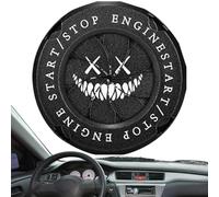 Car Start Button Cover - Rotary Engine Push Start Button Protector | Start Button Cover For Drivers Gift | Car Engine Start Stop Button Cover | Anti-Scratch Automobile Decoration For Most Car