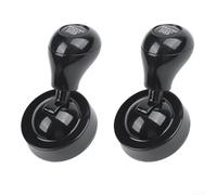 Car Start Button, Metal Gearshift Cover, All-Alloy Push Start Lever with Baked Finish, Sporty Interior Upgrade for 95% Vehicles(Black)
