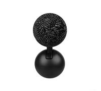 Car Start Cover Designed with Rhinestones Add Elegance to Your Driving Experience (Black)