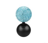 Car Start Cover Designed with Rhinestones Add Elegance to Your Driving Experience (Blue)