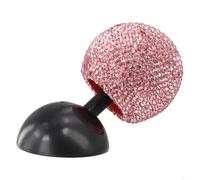 Car Start Cover Designed with Rhinestones Add Elegance to Your Driving Experience (Pink)