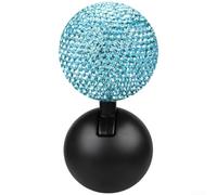 Car Start Stop Button Cover Rhinestone for crystal Lever Car(White)