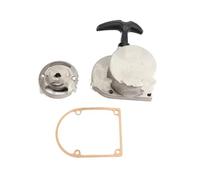 Car Starter Alloy Pull Starter For 49cc 66cc 70cc 80cc Engine Bicycle Push Bike Pull Recoil Starter Handle Pulling Device Engine Starting Starters(Silver)