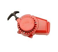 Car Starter Aluminum Pull Start Recoil Starter Part For 2 Stroke 47cc 49cc Engine Pocket Bike For Mini Moto Dirt ATV Quad 4 Wheeler Engine Starting Starters(Red)