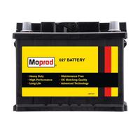 Car Starter Battery 027 52Ah 500A Cca 12V T1 Terminal L2 Moprod Mbt027
