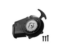 Car Starter Black Pull Start+ Flywheel For 47cc 49cc 2 Stroke For Mini Pocket Scooter Dirt Bike ATV Recoil Starter Puller Engine Starting Starters(Black Pull Start)