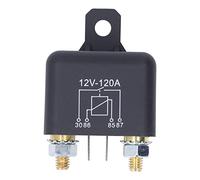 Car Starter Relay 12V 120A 4 Pin | Brass Coil High Starting Force Eliminates Weak Starts | Normally Open Relay for Cars/Trucks/SUVs | Robust PC Shell For Long Life