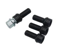 Car Steel Wheels Bolt Key 4+1 M14 X 1.5 X 27.5 Lock Lug Nut Set Compatible With Golf Magotan Beetle Car Accessories 8D0601139F