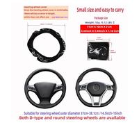 car steering cover Blingbling Flame Totem Dynamic Fabric Car Without Inner Ring Steering Wheel Cover Fits Automotive Supplies steering wheel cover(Gray)