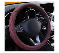 car steering cover Car Steering Wheel Cover Universal Volant Braid On The Steering-wheel Fashion Non Slip Funda Volante Auto Styling steering wheel cover(WINE RED)
