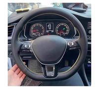 car steering cover Wheel Braid Cover Artificial Leather For VW For Golf 7 For Mk7 For Touran Up For Polo For Jetta For Passat B8 For Tiguan wheel sleeve protector(Red)