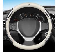Car Steering Whee Cover For Suzuki Lapin HE21S 2002 2003 2004 2005 2006-2008,Anti-Slip Breathable Steering Wheel Protector Car Accessories Interior,White