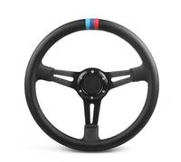 Car Steering Wheel 13.5Inch Racing Steering Wheel Drift Microfiber Leather Three Colors Stitching Fit Car and Simulation PC Game