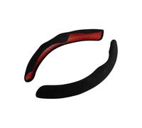 car steering wheel 2 Pcs Universal 36-38CM PU Car Steering Wheel Cover Feeling Interior Accessories Decor Styling Handle Cover(A)