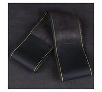 Car Steering Wheel 38cm For Soft Car Steering Wheel Cover Anti-Slip Microfiber Suede Leather Enhanced Grip Breathable All-Season Comfort Guard(A-YELLOW-X)