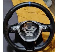 Car Steering Wheel Artificial Leather Braid Car Steering Wheel Cover For VW For Golf 7 For Mk7 For Polo For Passat For B8 For Tiguan For Sharan(White Thread)