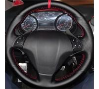 Car Steering Wheel Black Artificial Leather Braid Car Steering Wheel Cover Wrap For Fiat For Punto For Bravo For Linea For Qubo For Grande(Gray Thread)