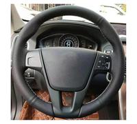 Car Steering Wheel Braid Cover Genuine Leather Hand Sewing For VOLVO S60 2011-2014 For V40 V60 XC60 2013-2017 Accessories Car Steering Wheel Cover(Brown Thread)