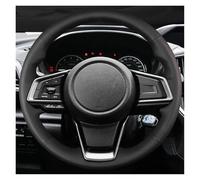 Car Steering Wheel Braid Cover Non-slip Genuine Leather For Subaru For Forester 2019 For Ascent For Crosstrek 2018-2019 Car Steering Wheel Cover(Red Blue Thread)