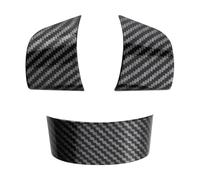 Car Steering Wheel Buttons Panel Cover Carbon Fiber Trim Sticker Interior Accessories 3Pcs For Ford For Focus 2 MK2 2005-2011 FIXCOR