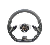 Car Steering Wheel Car Sport Steering Wheel Racing Type Universal 13 Inches 320MM Aluminum 4Color Modified Auto Styling(BLACK-01)