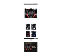 Car Steering Wheel Car Steering-wheel Cover 38CM Car Sport Style Auto Steer Wheel Covers Scratch Steering Cover Wheel Cover Interior(Silver ECX224000S)