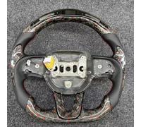 Car steering wheel Compatible With Dodge For Charger For Challenger Srt Hellcat 2015 2016 2017 2018 2019 2020 2021 2022 Sport Steering Wheel Carbon Fiber(Style 5)