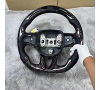 Car steering wheel Compatible With Dodge For Charger For Challenger Srt Hellcat 2015 2016 2017 2018 2019 2020 2021 2022 Sport Steering Wheel Carbon Fiber(Style 3)