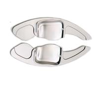 Car Steering Wheel Compatible With Seat For Leon 2009 2010 2012 2013 2014 Car 2Pcs Steering Wheel Paddle Shift Accessories Decorative Parts Gear(Silver)