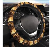 Car Steering Wheel Cover 15 Inch Elastic Car Wheel Protector Covers Angry Roaring Lion Steering Wheel Covers Cars Interior Accessories Cover for Most Cars