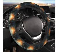 Car Steering Wheel Cover 15 Inch Elastic Car Wheel Protector Covers Divided Sea Pathway Steering Wheel Covers Cars Interior Accessories Cover for Most Cars