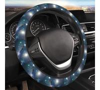 Car Steering Wheel Cover 15 Inch Elastic Car Wheel Protector Covers Planets Stars and Milky Way Galaxy Steering Wheel Covers Cars Interior Accessories Cover for Most Cars