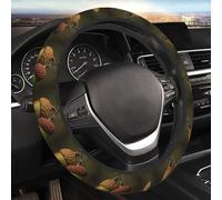 Car Steering Wheel Cover 15 Inch Elastic Steering Wheel Decoration Protector Cover Two acorns Steering Wheel Covers Universal Car Interior Accessories for Cars Truck SUV