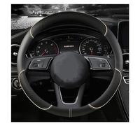 Car Steering Wheel Cover 38cm 15" Leather For A1 A3 A4 A5 A6 A7 A8 Q2 Q3 Q5 Q7 Q8 S4 S3 S5 S6 S8 RS6 RS4 Auto Accessories Protector Steering Wheel(Beige O Shape)