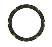 Car Steering Wheel Cover â€“ Cute Little Panda Print Elastic Fabric Sleeve, Breathable, Suitable for Auto, Trucks, SUV