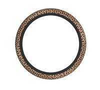 Car Steering Wheel Cover â€“ Fun leopard print Print Elastic Fabric Sleeve, Breathable, Suitable for Auto, Trucks, SUV