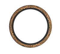 Car Steering Wheel Cover â€“ Leopard print Print Elastic Fabric Sleeve, Breathable, Suitable for Auto, Trucks, SUV