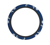 Car Steering Wheel Cover â€“ South Carolina Flag Print Elastic Fabric Sleeve, Breathable, Suitable for Auto, Trucks, SUV