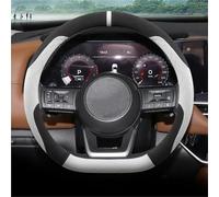 Car steering wheel cover accessories For Nissan For Pathfinder 2024 2025 D-Shape Suede Car Steering Wheel Cover Anti Slip Breathable Special Interior(Style 8)