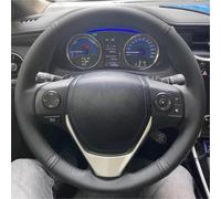 Car Steering Wheel Cover Accessories For Toyota For RAV4 2013-2019 For Corolla 2013-2017(Black thread)