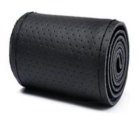 Car Steering Wheel Cover Auto Steering Wheel Cover Protector Car Hand-Stitched 36-40cm DIY Leather Braid On The With Needles Thread Covers(Black Thread 40cm 2)