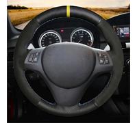 Car Steering Wheel Cover Black Suede Steering Wheel Braid For B&MW M Sport M3 E90 E91 E92 E93 E87 E81 E82 E88 X1 E84(Type H)