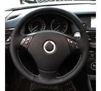 Car Steering Wheel Cover Braid Artificial Leather For BMW E90 320 318i 320i 325i 330i 320d X1 328xi 2007 Auto Interior wheel hubs(Orange)